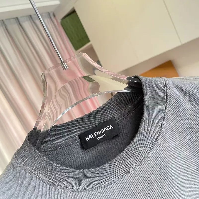 BALENCI*GA 2025 New Arrival logo 320g T Same Style Size：S M L XL XXL ：White Purple Gray